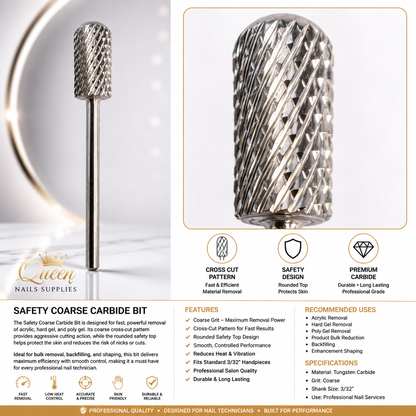 Carbide Safety Bits - Coarse