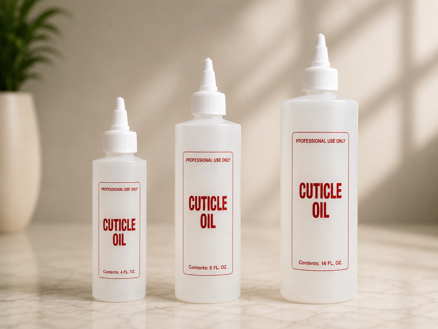 Empty "Cuticle Oil" Bottles