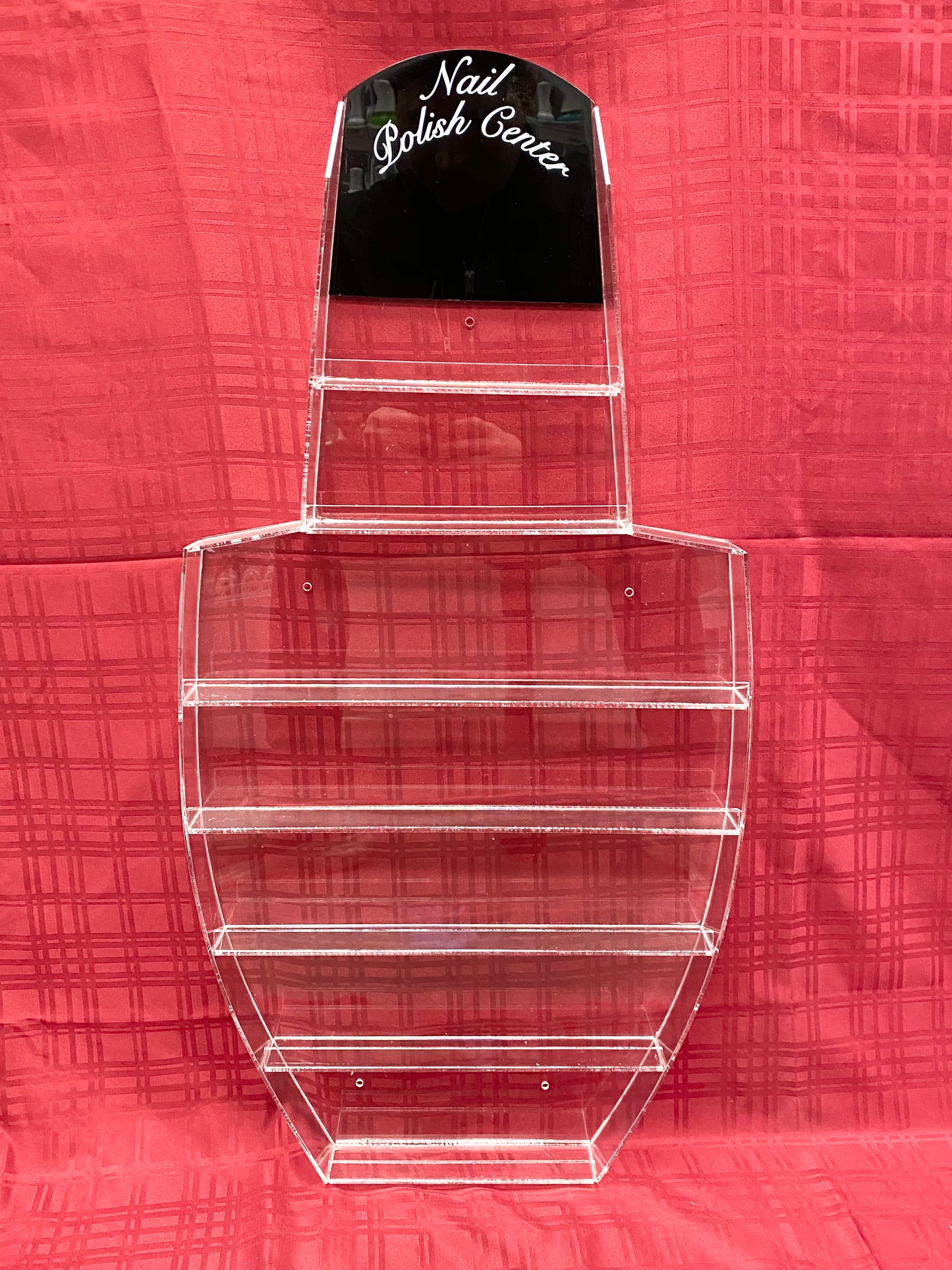 Polish Wall Rack - Acrylic Display - (57 bottle)(Bottle Shapped)
