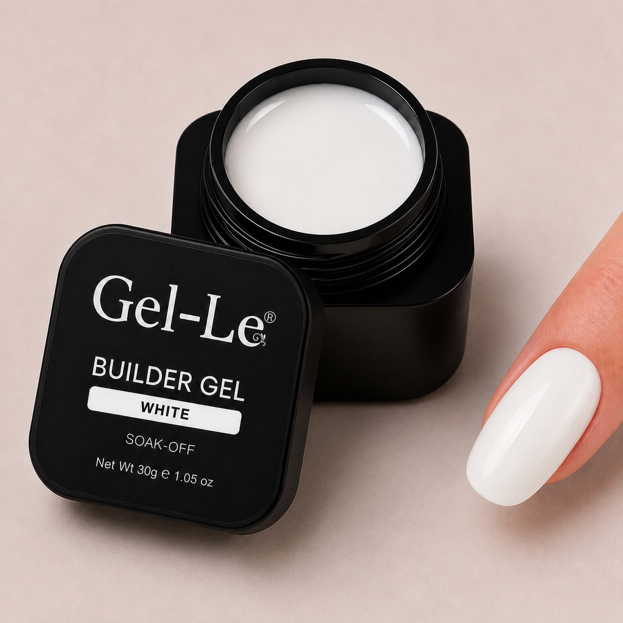 Gel-Le - Builder Gels - BG13 White 1oz