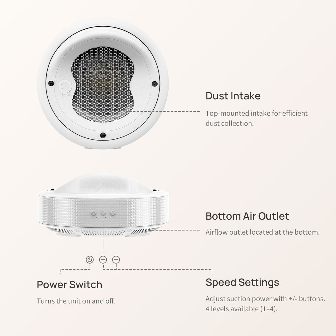 ONAIL - Plug-in Nail Dust Collector Tornado No.1
