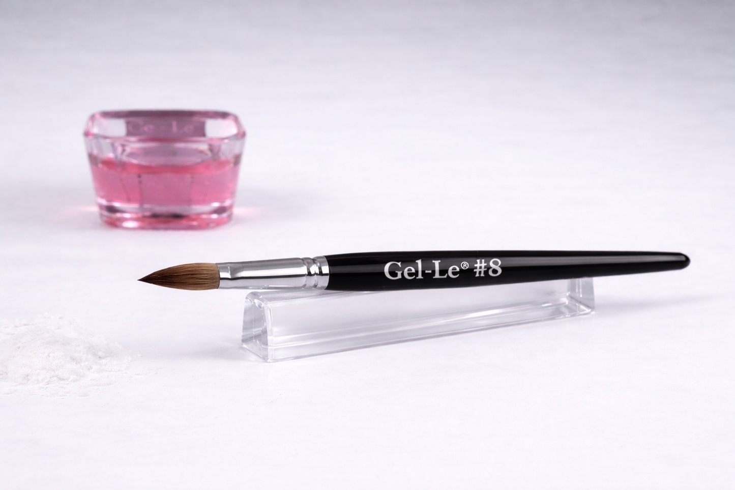 Gel-Le - Acrylic Brushes #8 Kolinsky - Black Handle (Pressed)