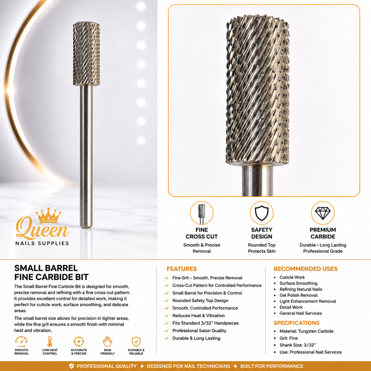 Carbide Bits - Small Barrel - Fine