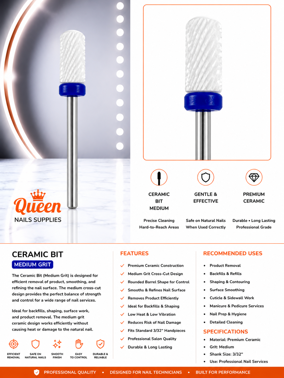 Ceramic Safety Bits - Medium