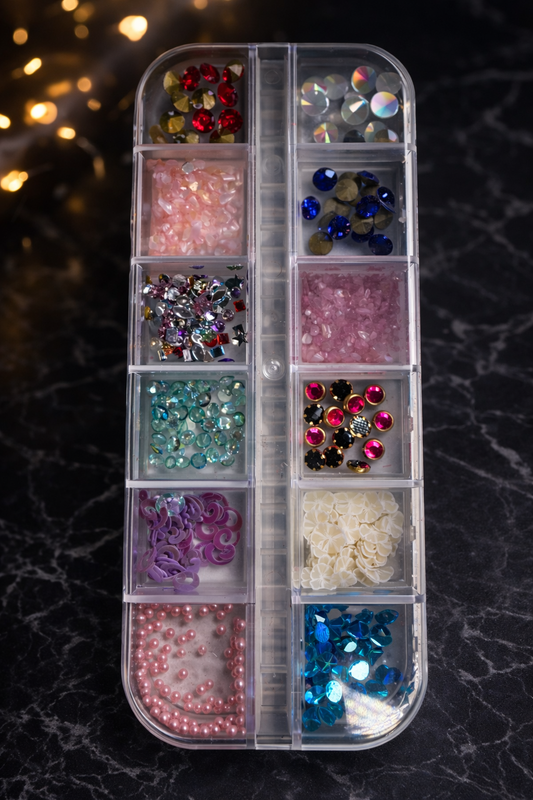 Queen -Rhinestones - Confetti - Pearls -#61
