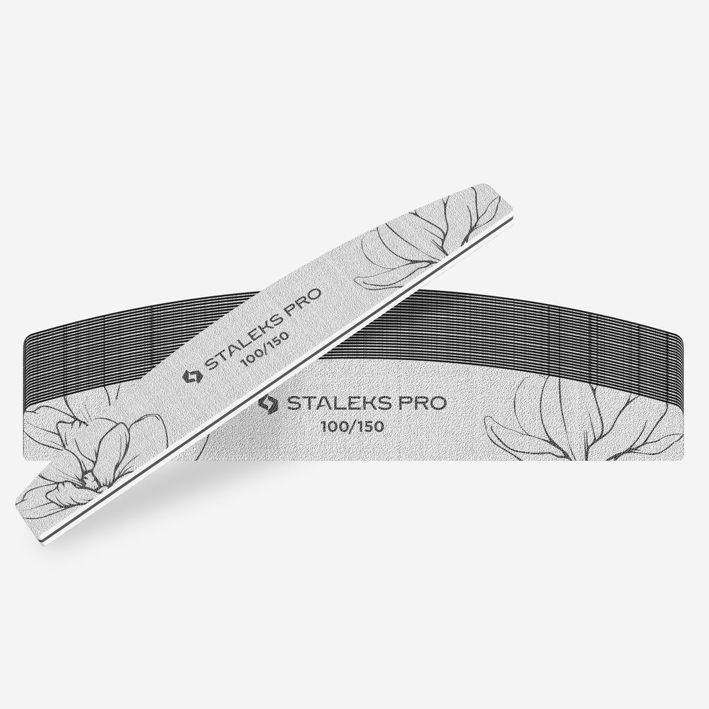 Staleks Pro - EXPERT 40 Crescent Nail File 100/150 grit 25pc