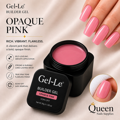 Gel-Le - Builder Gels - BG06 Opaque Pink 1oz