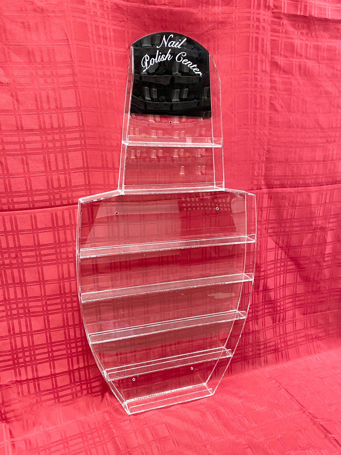 Polish Wall Rack - Acrylic Display - (57 bottle)(Bottle Shapped)