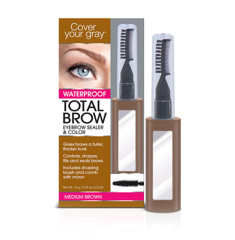 Cover Your Gray - Total Brow Eyebrow Sealer & Color - Medium Brown