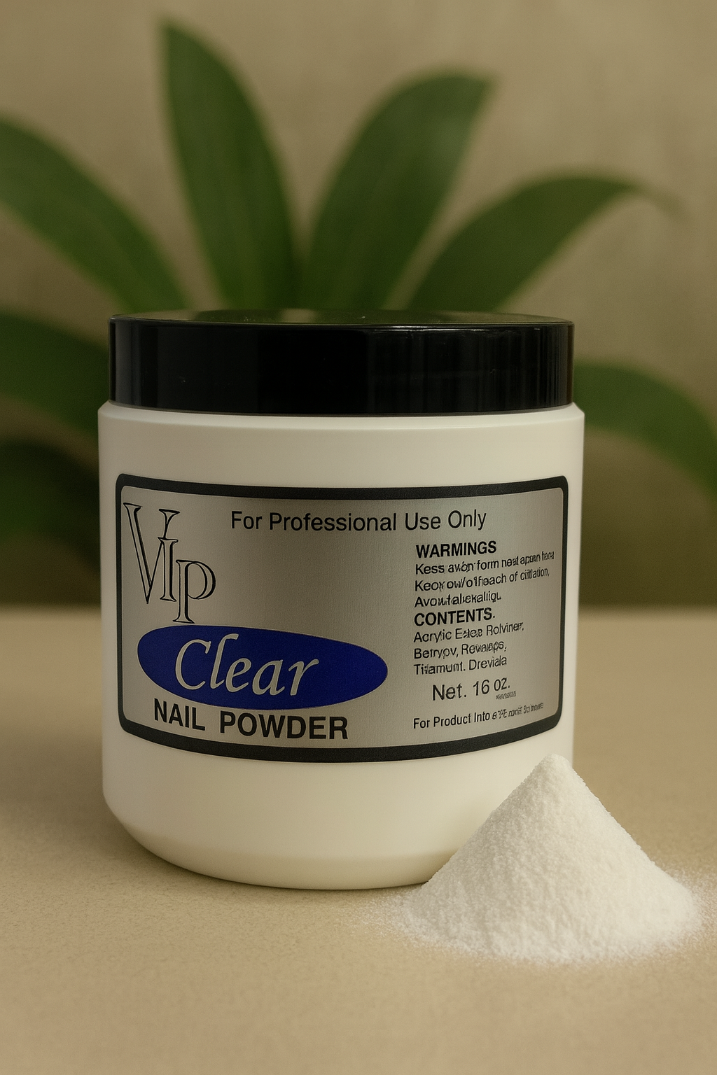 Vip Clear Acrylic Powder 16oz