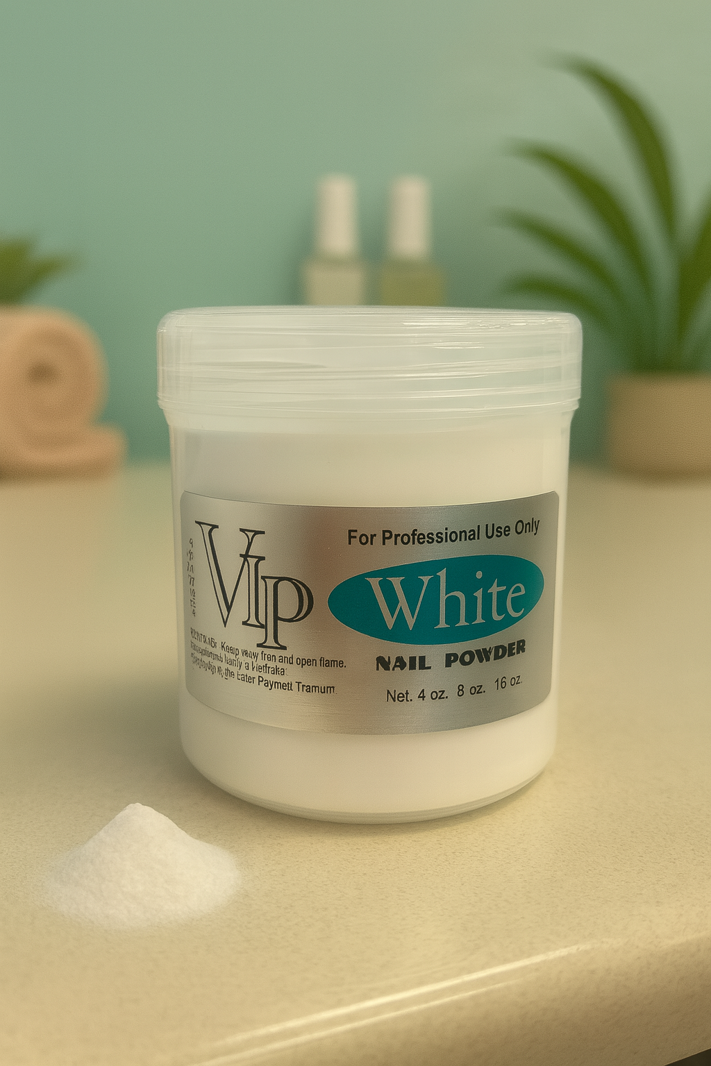 Vip White Acrylic Powder 08oz