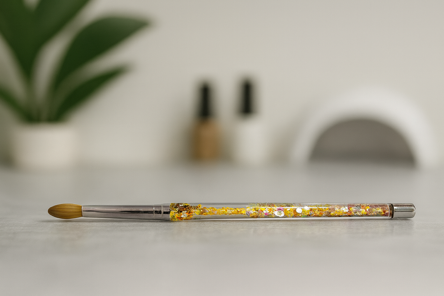 Gel-Le - Acrylic Brushes #8 Kolinsky- Glitter Handle Pressed)