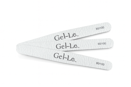Gel-Le - Zebra Nail File 80/100 (25pcs)
