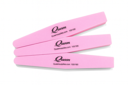 Queens - Taper Sponge File Pink - 100/180 (10pc)