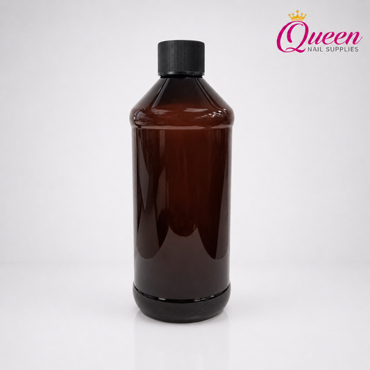 Empty Plastic Amber Bottle 16oz