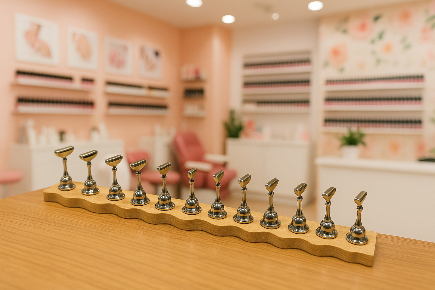 Wooden Press On Magnetic Stands