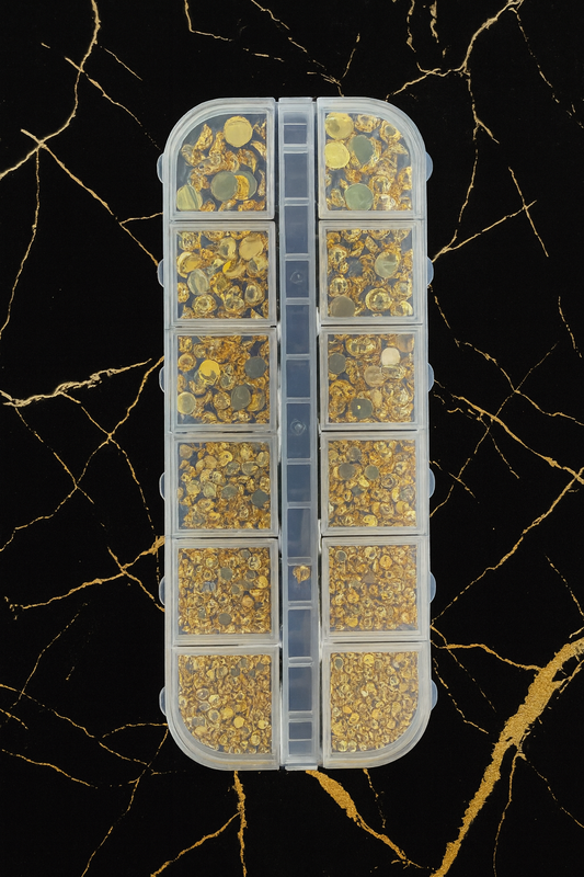 Queen - Rhinestone Gold Pearls Set - #20