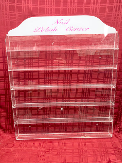 Polish Wall Rack - Acrylic Display - (90 bottle)(W/Header)