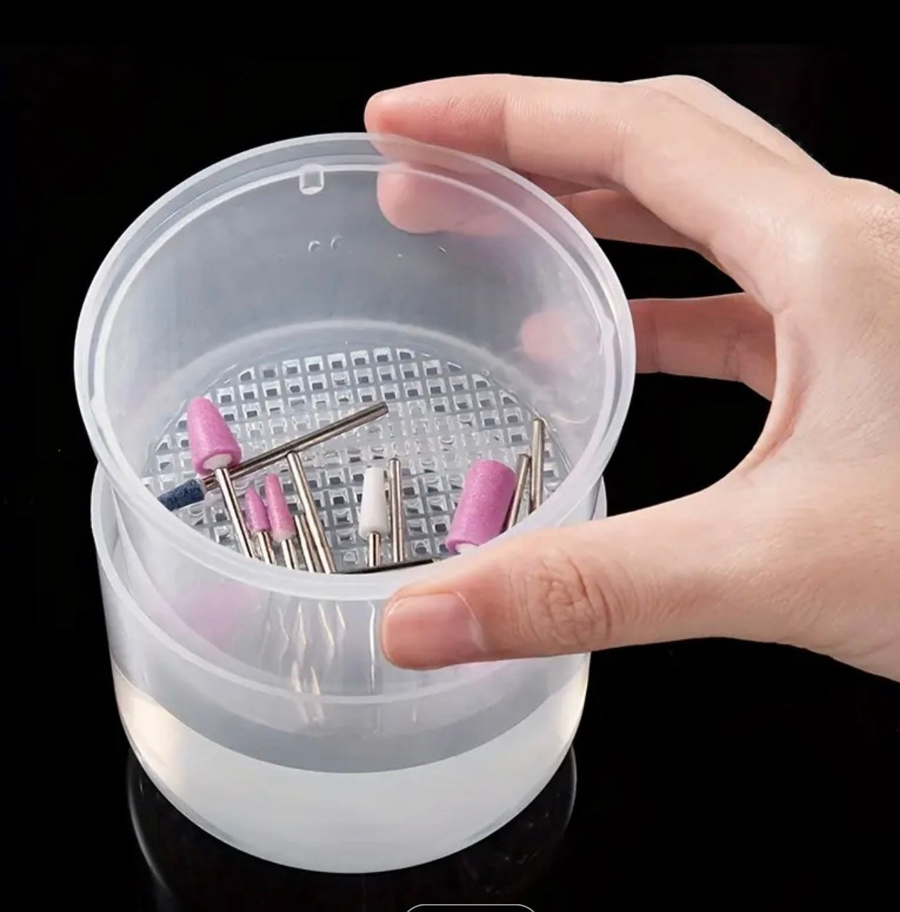 Bit Cleaning Container CLEAR