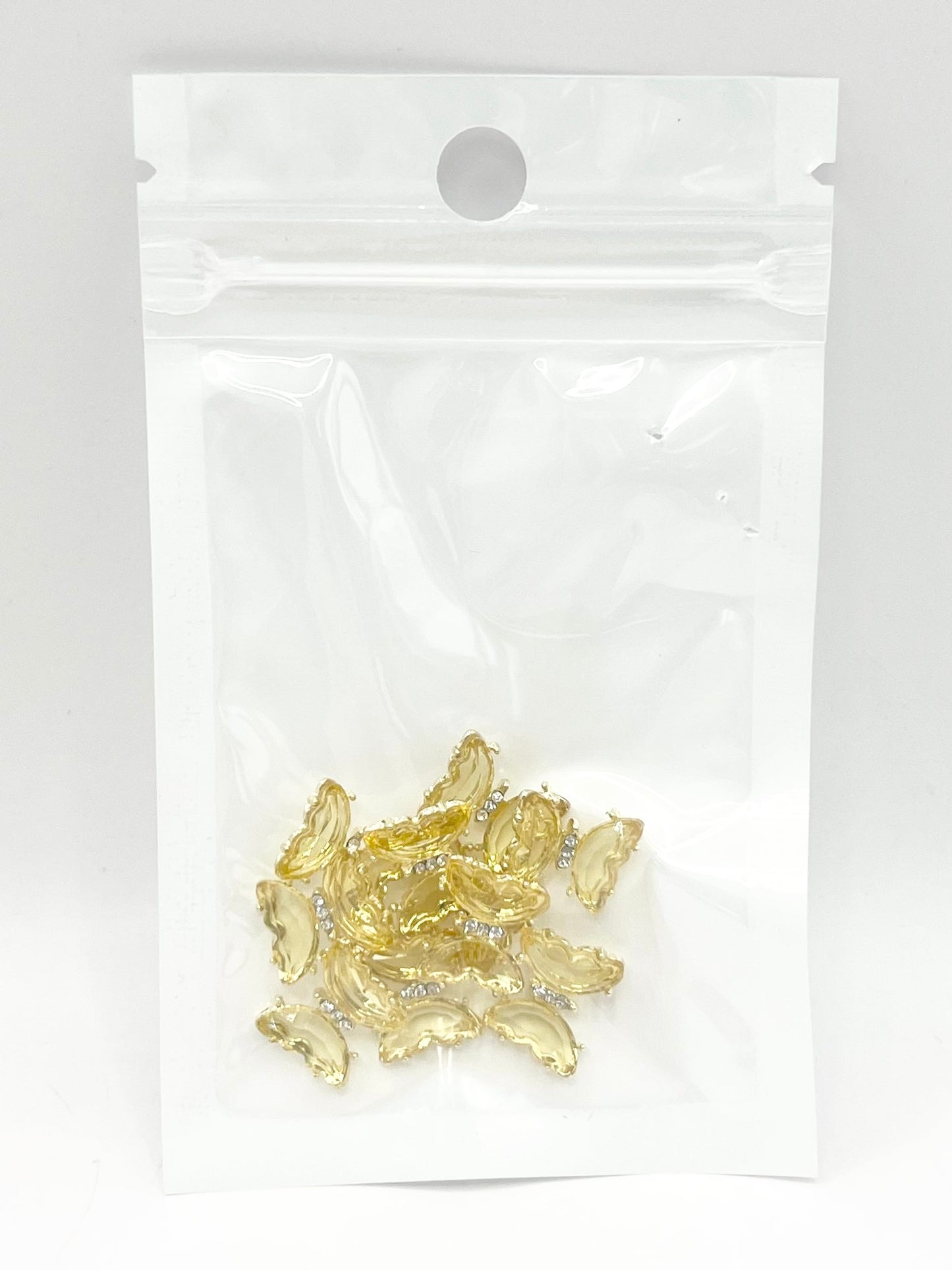 Queen - Nail Charms 10pc - #326 Gold Yellow Butterflies