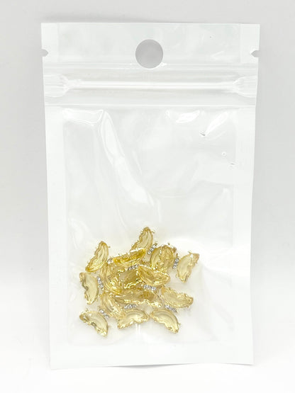 Queen - Nail Charms 10pc - #326 Gold Yellow Butterflies