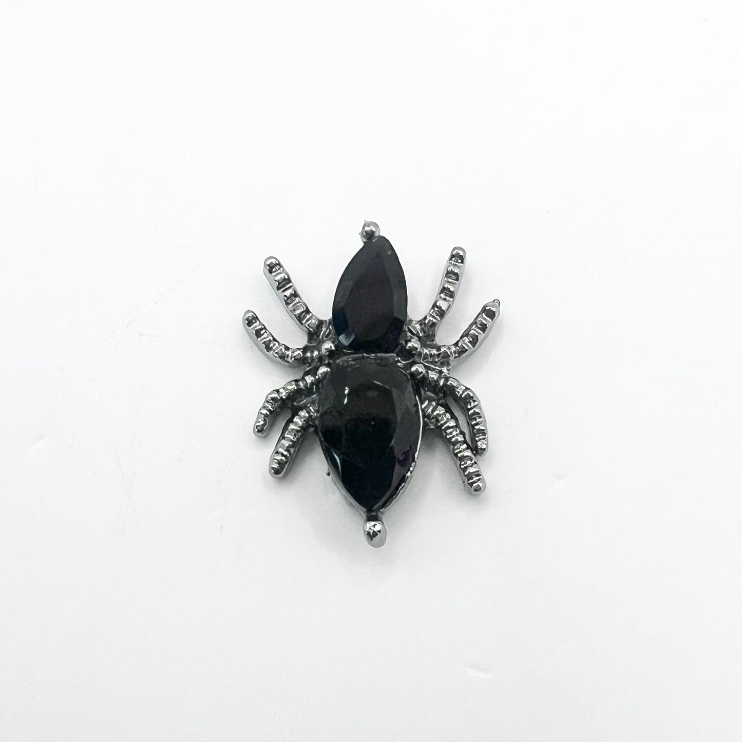 Queen - Nail Charms 10pc - #400 Dark Silver Black Spiders