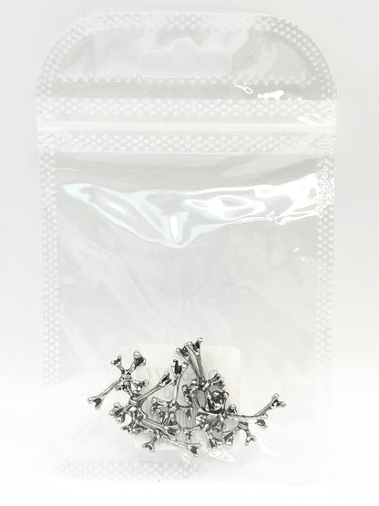 Queen - Nail Charms 10pc - #377 Silver Bone Crosses