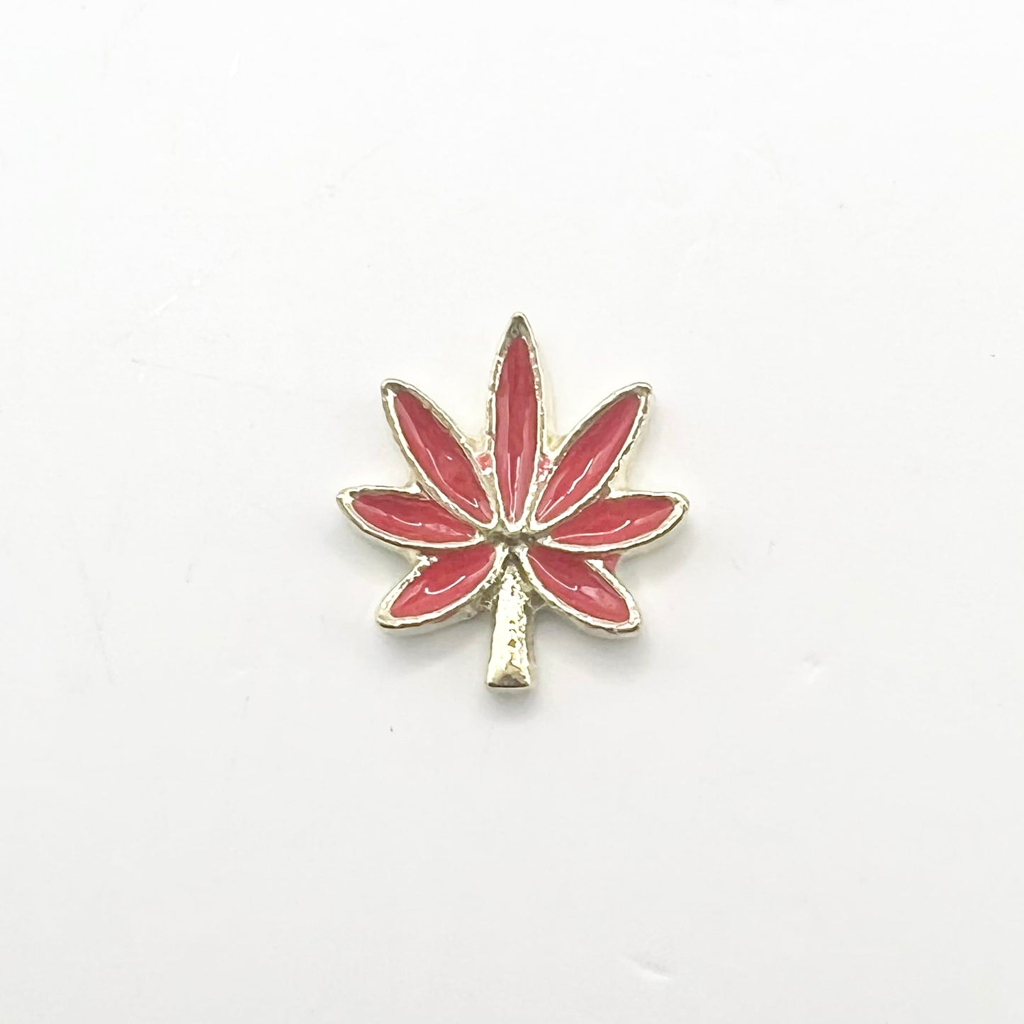 Queen - Nail Charms 10pc - #417 Gold Red Leafs