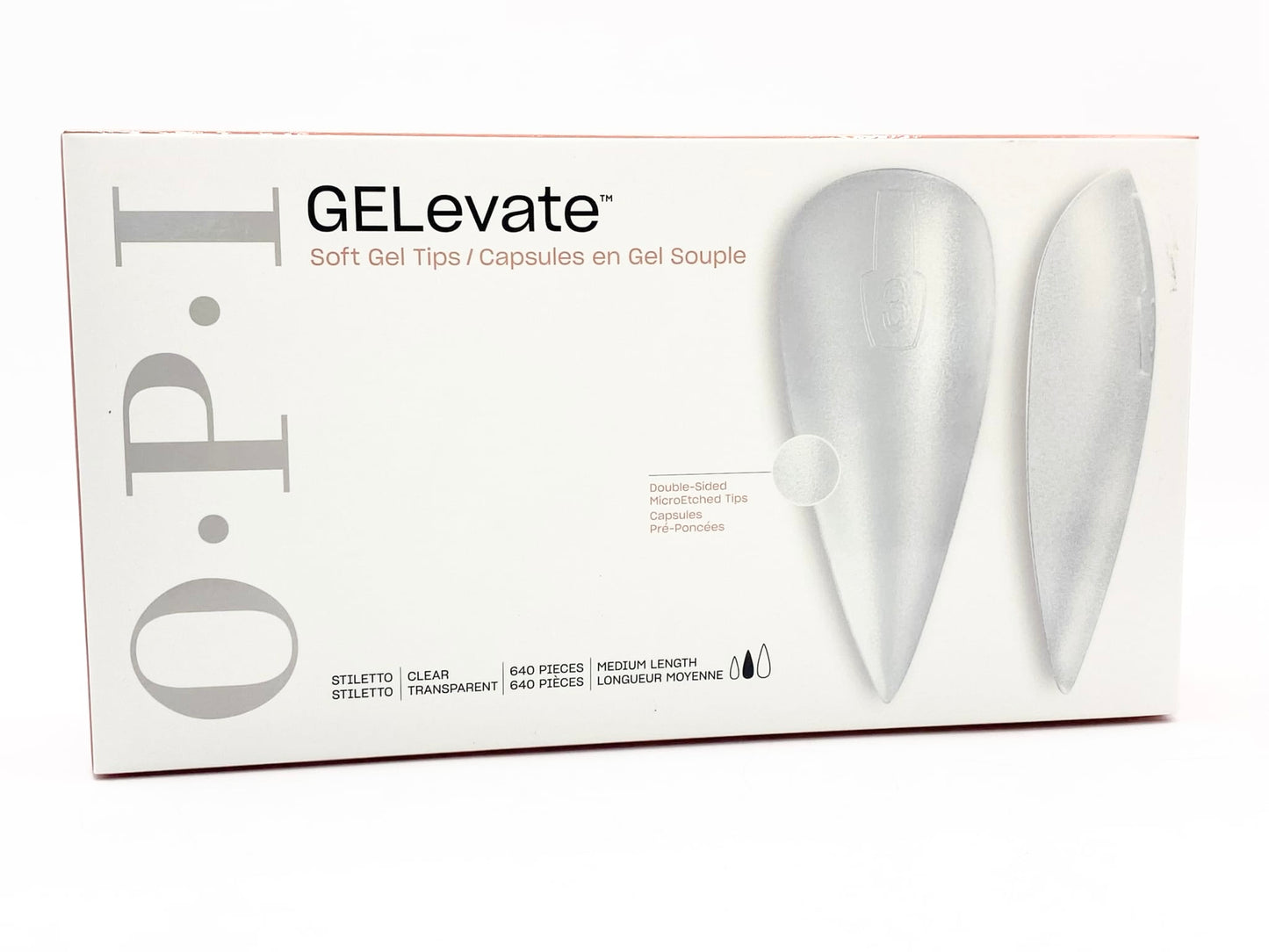 OPI - GELevate - Soft Gel Tips 640pc - Stiletto