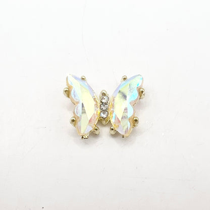 Queen - Nail Charms 10pc - #339 Gold Iridescent Butterflies