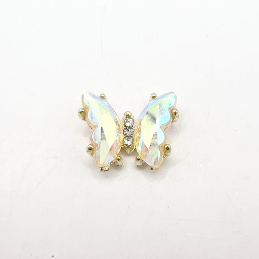 Queen - Nail Charms 10pc - #339 Gold Iridescent Butterflies