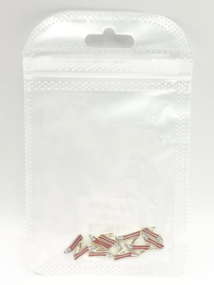 Queen - Nail Charms 10pc - #204 Gold Red Heels