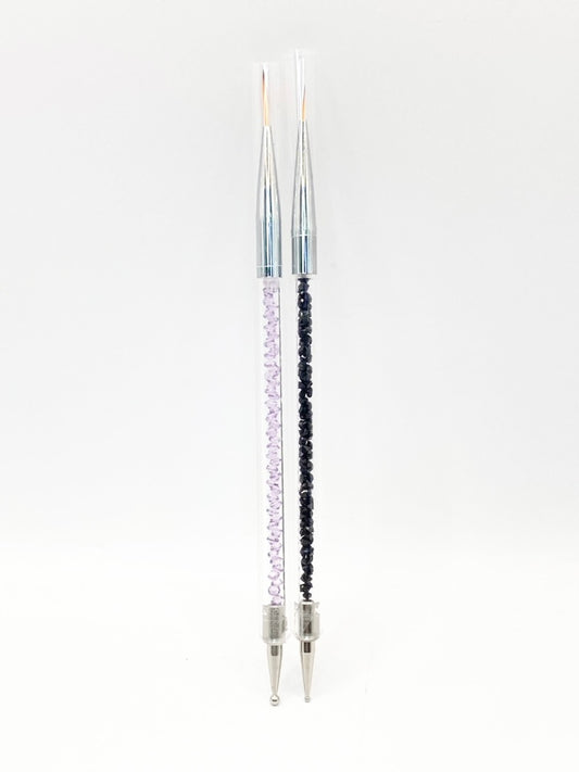 Queens - Liner Brushes /w Stone Picker (Set of 2)