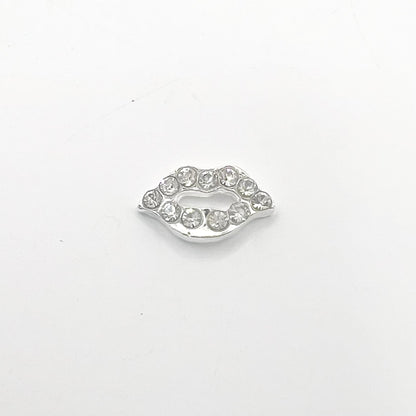 Queen - Nail Charms 10pc - #250 Silver Crystal Lips