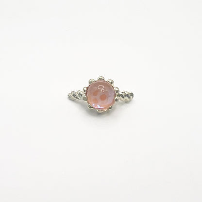 Queen - Nail Charms 10pc - #215 Gold Orange Pearl Half Rings