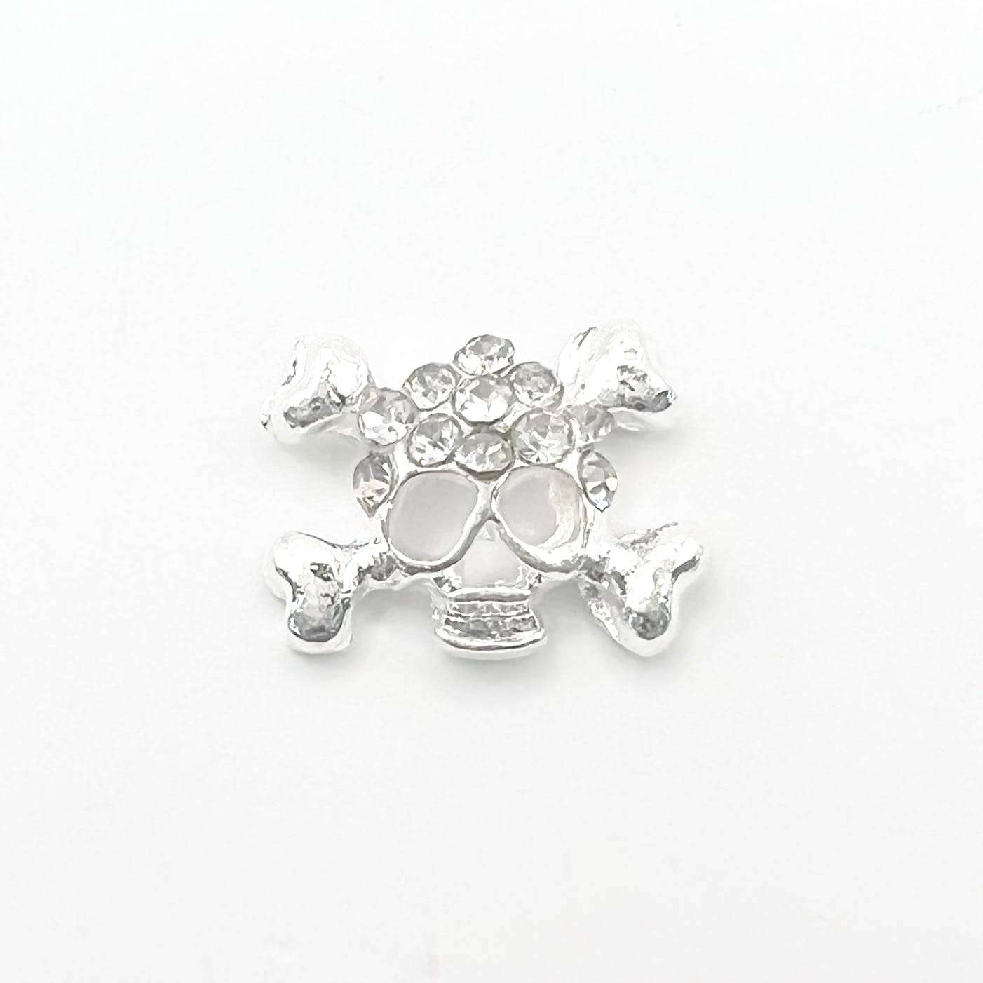 Queen - Nail Charms 10pc - #391 Silver Bones & Skulls