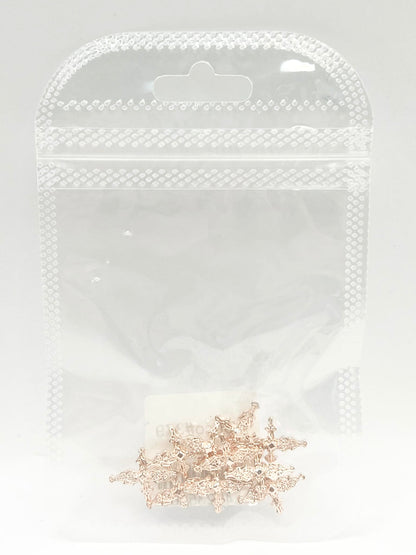 Queen - Nail Charms 10pc - #379 Rose Gold Plus Crosses