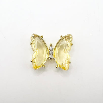 Queen - Nail Charms 10pc - #326 Gold Yellow Butterflies