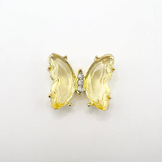 Queen - Nail Charms 10pc - #326 Gold Yellow Butterflies