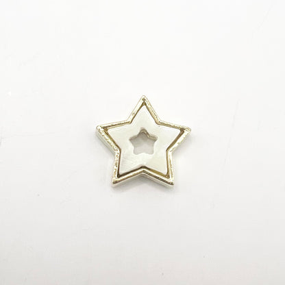 Queen - Nail Charms 10pc - #276 Gold White Stars