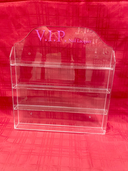 Polish Wall Rack - Acrylic Display - (40 bottle)(W/Header)