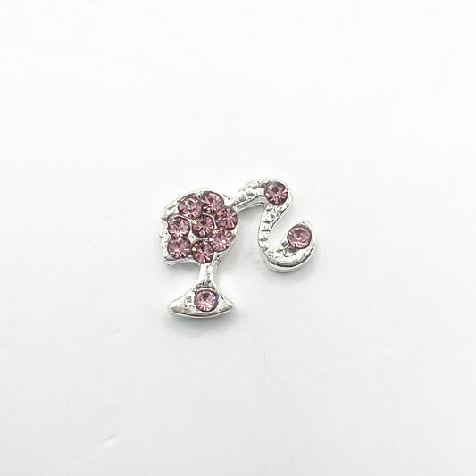 Queen - Nail Charms 10pc - #272 Silver Pink Barbies