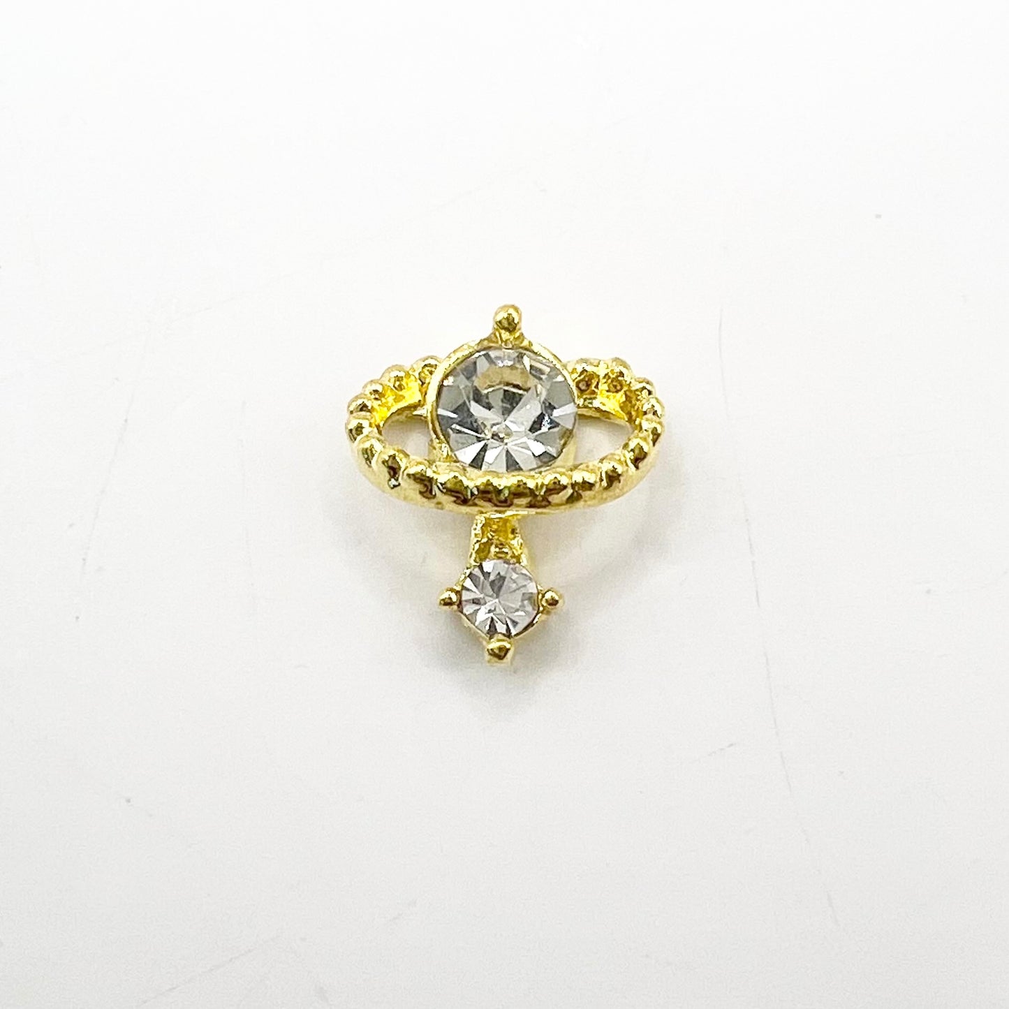 Queen - Nail Charms 10pc - #042 Gold White Cosmic Staffs