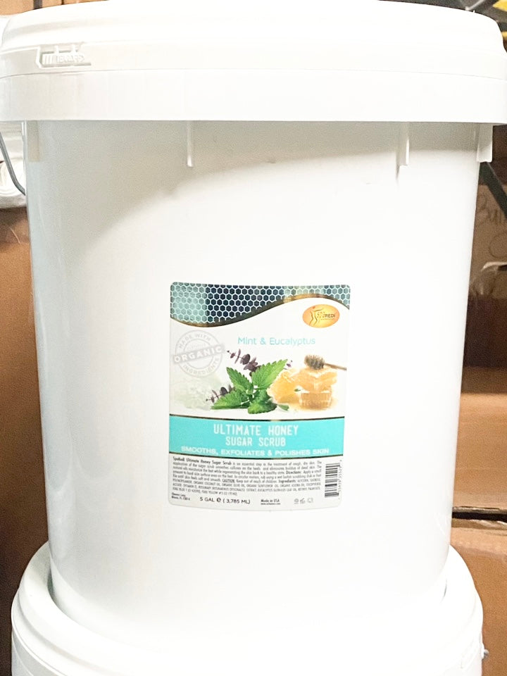 Spa Redi - Ultimate Honey Sugar Scrub - Mint & Eucalyptis 5Gal