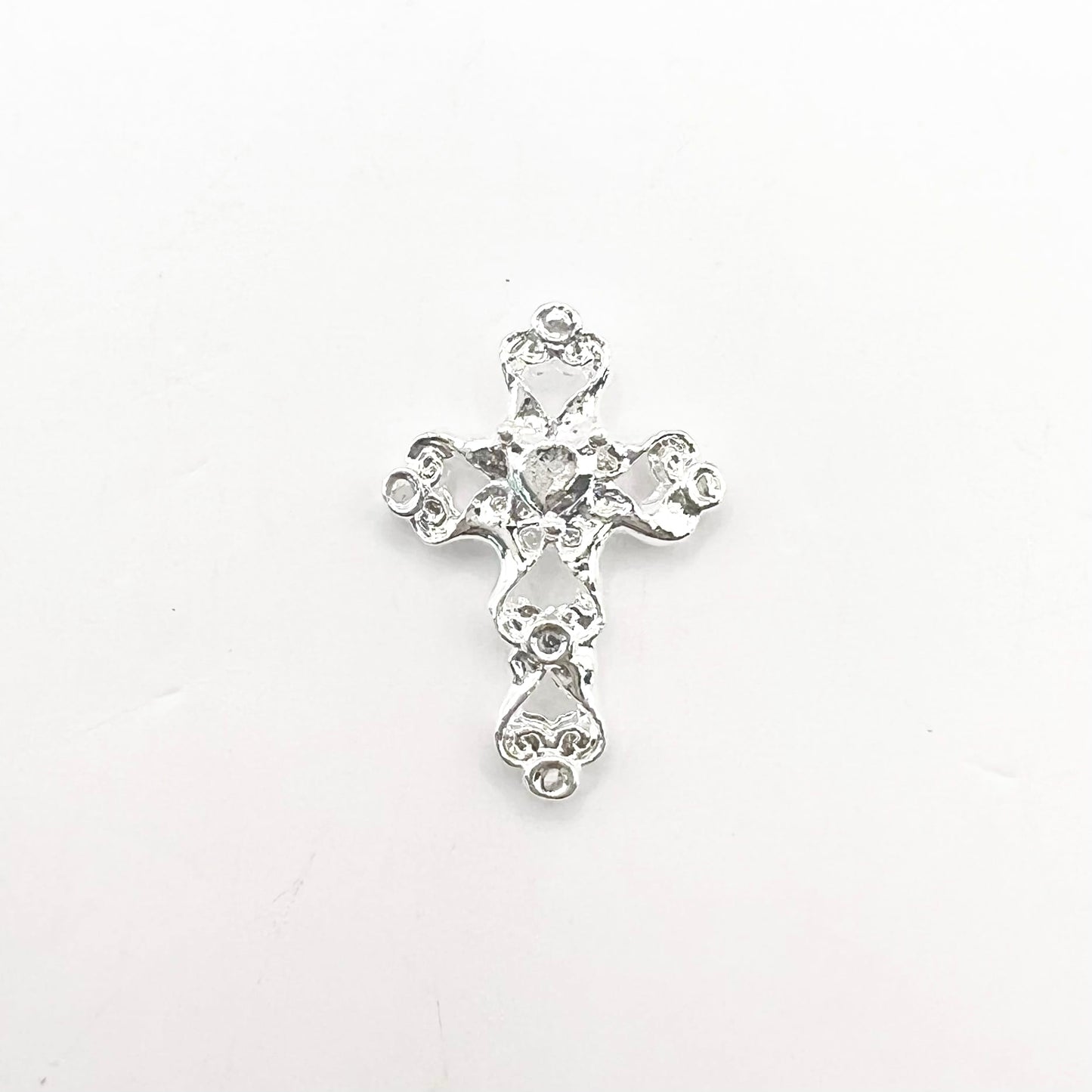 Queen - Nail Charms 10pc - #381 Silver Crosses