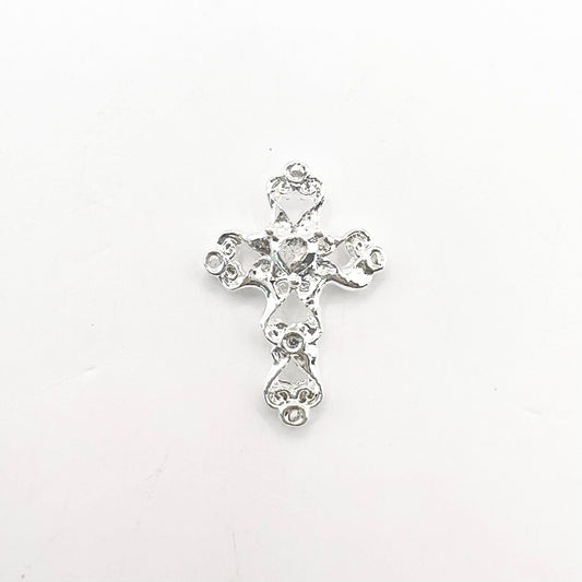 Queen - Nail Charms 10pc - #381 Silver Crosses