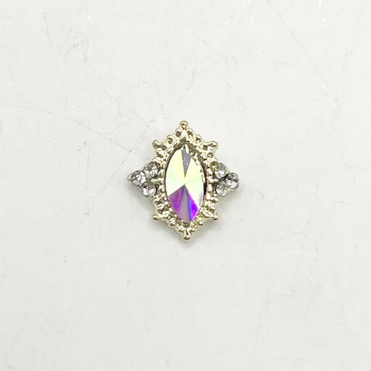 Queen - Nail Charms 10pc - #005 Gold Iridescent Ovals