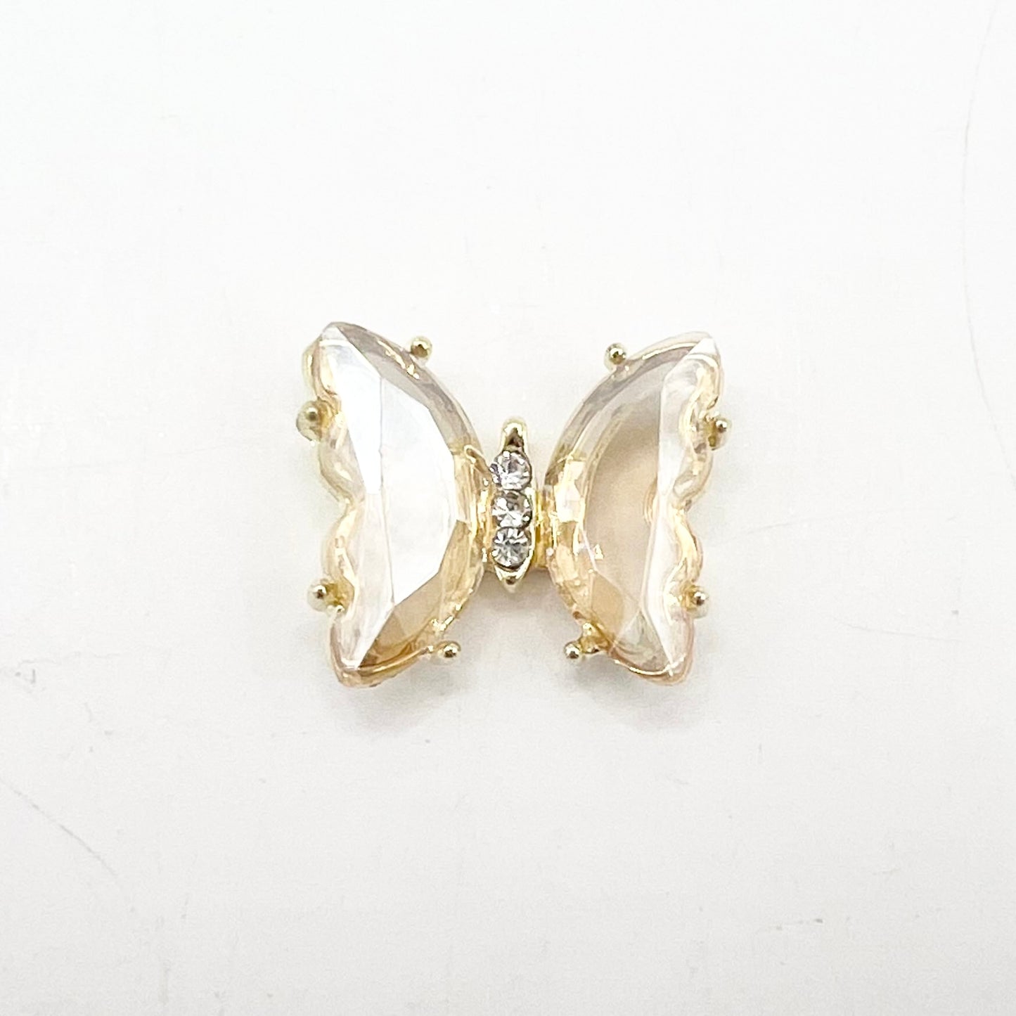 Queen - Nail Charms 10pc - #324 Gold Orange Butterflies