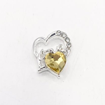 Queen - Nail Charms 10pc - #095 "Love" Yellow Hearts