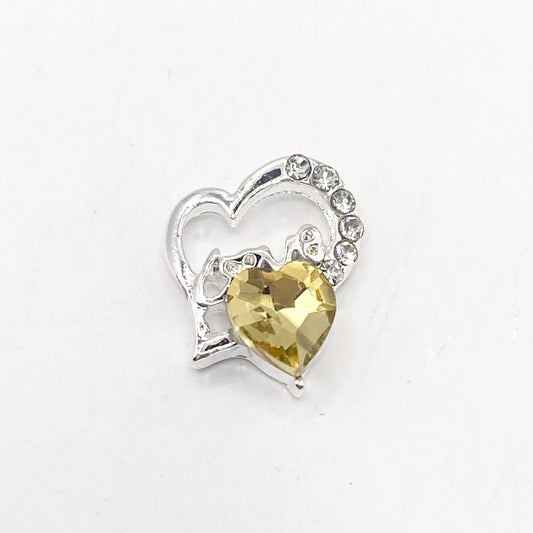 Queen - Nail Charms 10pc - #095 "Love" Yellow Hearts